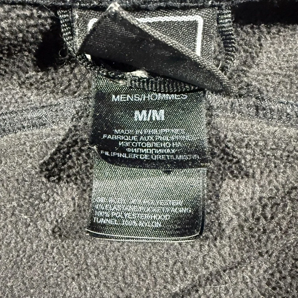 The North Face Jacket Mens Medium Black Softshell Hooded Full Zip Pockets